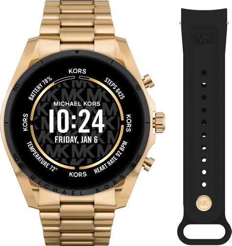 Michael Kors Reloj inteligente con pantalla táctil Gen 6 con Alexa 